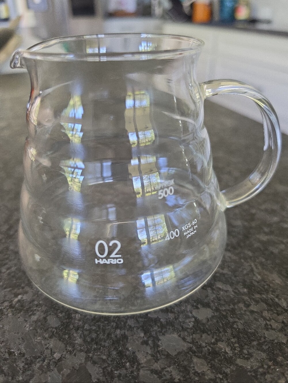 Hario XGS V60 02 Range Server Coffee Drip Glass Replacement Carafe 600ml Beehive